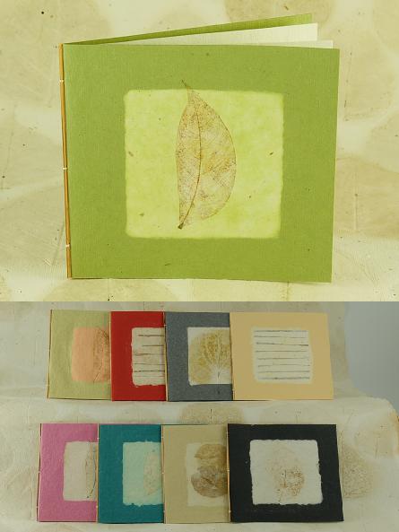 Indipaper - set of 5 assorted square cards kimono (set of 5 assorted square cards kimono)